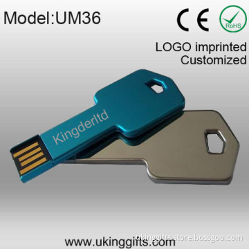Metal Key USB Flash Drive, Key Shape USB Flash Disk